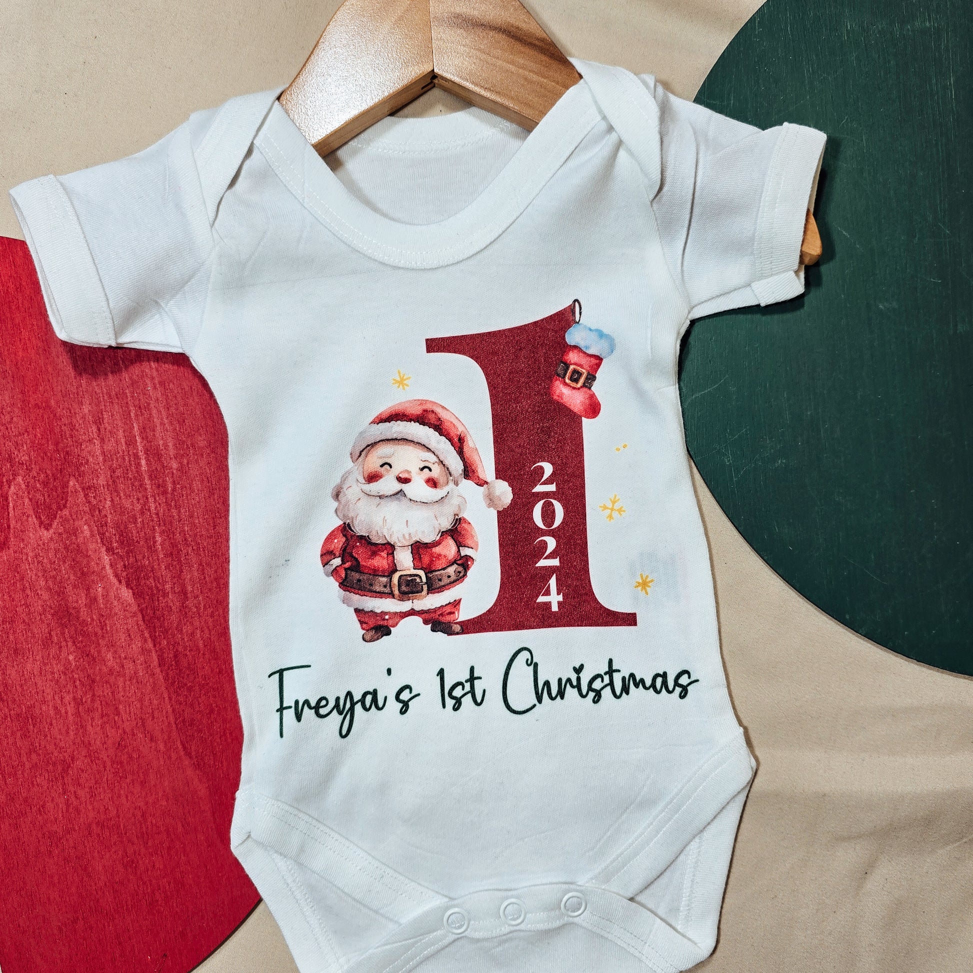 My First Christmas Outfit 1st Christmas Baby Vest Personalised First Christmas Unisex Baby Christmas Gift Newborn First Christmas Newborn