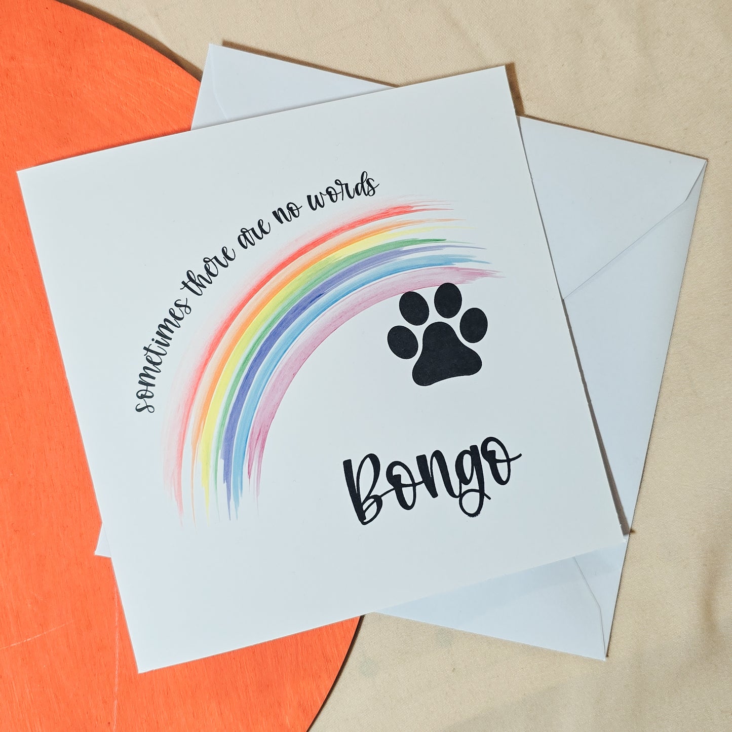 Pet Loss Card | Animal Condolences Card | Pet memorial Card | Bereavement Card | Sympathy Card | Rainbow Bridge | Pet Loss Gift